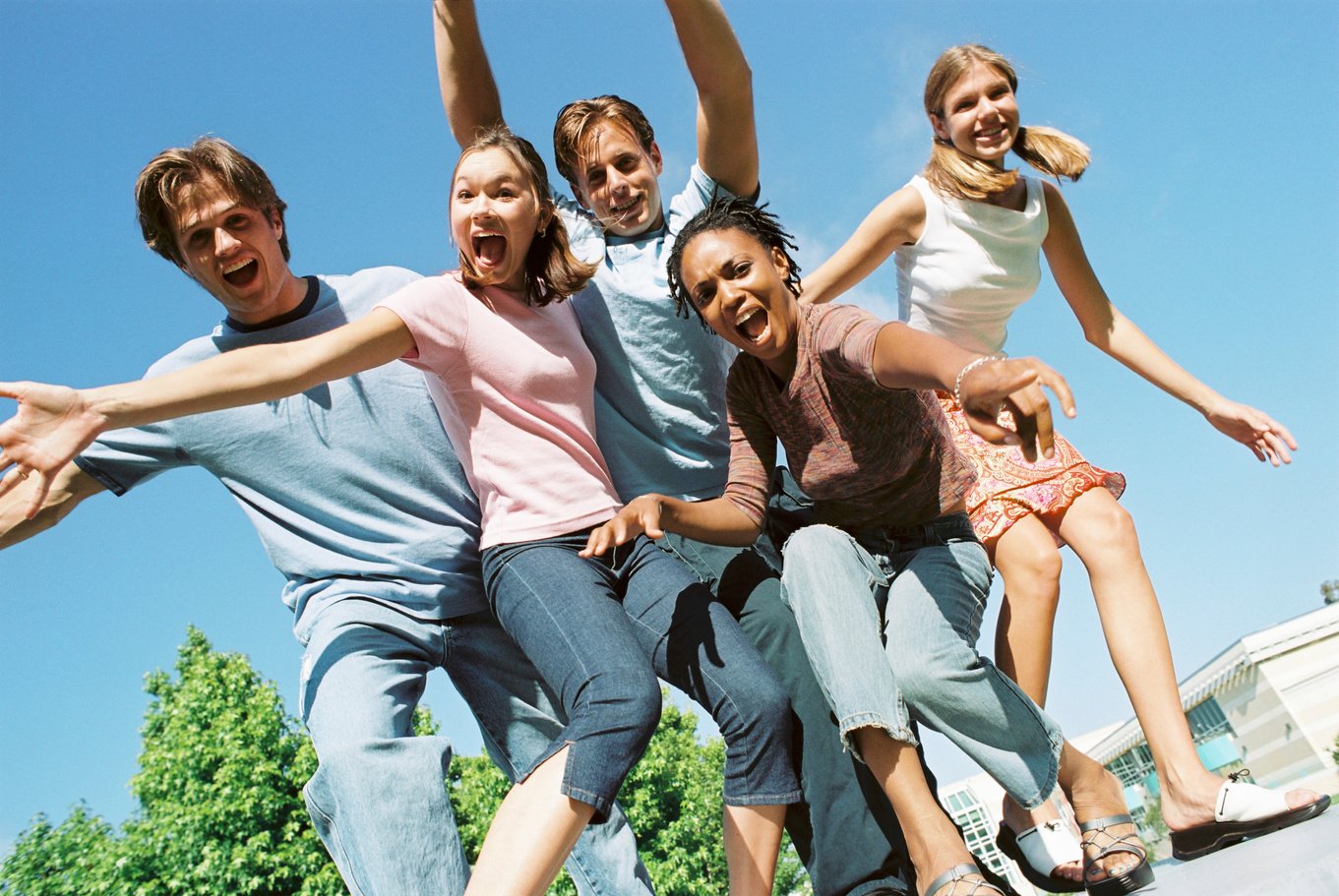 Group of teens